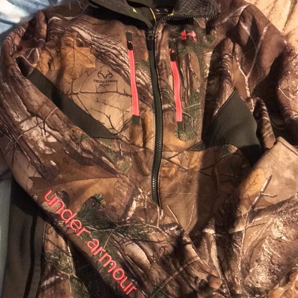 Camo under armour jacket